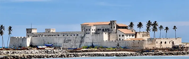Elmina Castle on the Atlantic coast