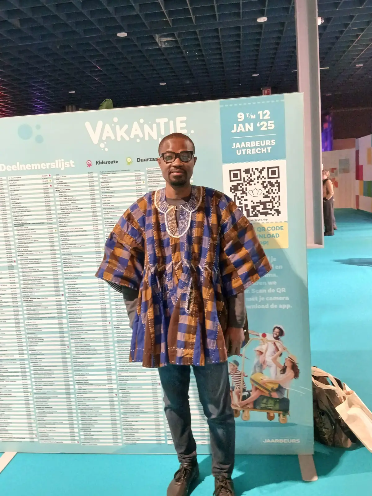 Thomas Onumah at Vakantiebeurs